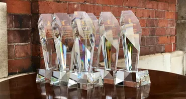 Innovation Awards trophies