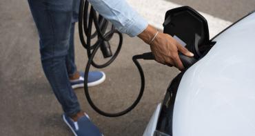 Electric Vehicle being charged