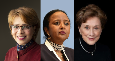 Professor Manahel Thabet, Ambassador Amina Mohamed and Dame Carol Black