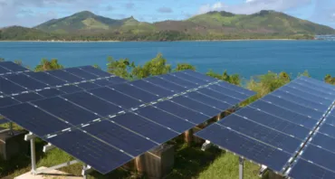 Solar panels generating electricity