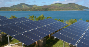 Solar panels generating electricity
