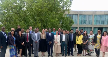 Delegates at the Commonwealth Climate Finance Access Hub Pacific regional meeting