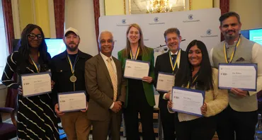 Group photo of speakers at the 8th Commonwealth Debate on Sport and Sustainable Development
