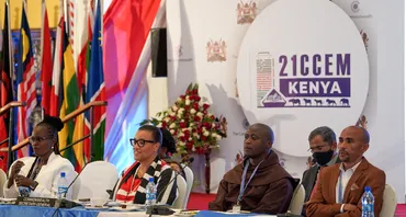 Commonwealth Secretary-General speaking at the 21st Conference of Commonwealth Education Ministers Meeting in Kenya