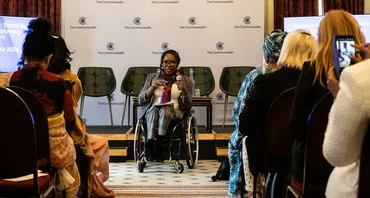 “Our lives will not change unless we all change,” was the impassioned message of Anne, sitting in a wheelchair, to the attendees