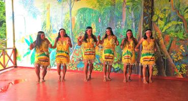 Dancing at Iwokrama river lodge, Guyana