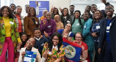 A group photo of young leaders