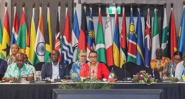 Leaders at the Commonwealth Ministerial Meeting on Small States