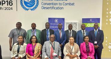 Team smiling at camera