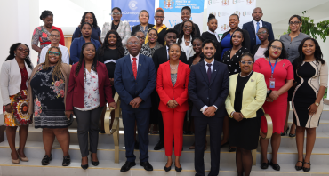A group photo of participants at the human rights workshop in Jamaica