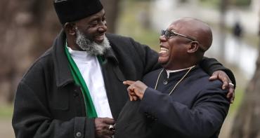 Commonwealth Peace Prize winners Imam Dr Muhammad Nurayn Ashaf and Pastor Dr James Movel Wuye