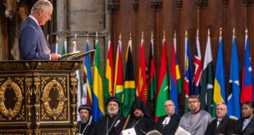 His Majesty The King, Head of the Commonwealth delivering a Commonwealth Day message at Westminster Abbey 2023