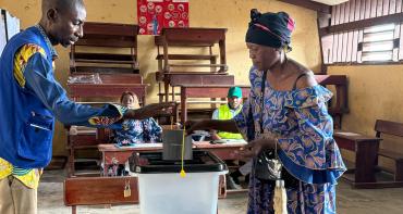 going to the polls in Gabon
