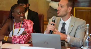 Two delegates from the CSET youth network at the 4th Commonwealth Sustainable Energy Transition (CSET) Forum 