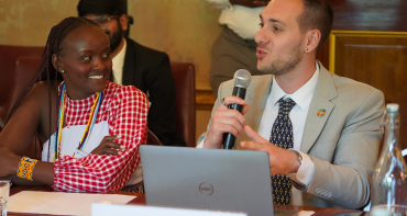 Two delegates from the CSET youth network at the 4th Commonwealth Sustainable Energy Transition (CSET) Forum 