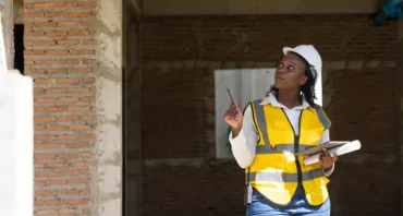 Female construction worker