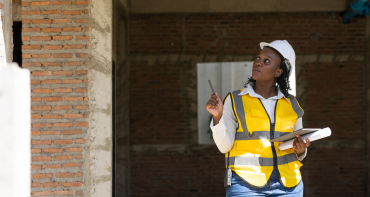 Female construction worker