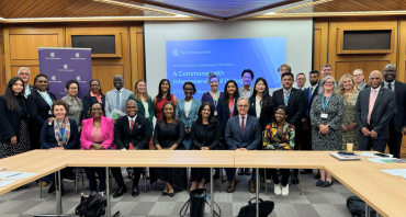 Group photo of youth delegates and ministers at the integenerational dialogue on the sidelines of the 37th Commonwealth Health Ministers Meeting