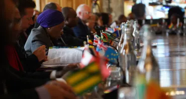 Trade Ministers sat at a table