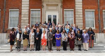 Secretary General Shirley Botchwey and Accredited Organisations posing for a group photo