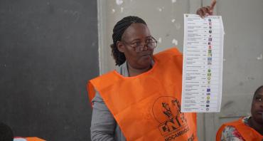 Mozambique election worker