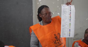 Mozambique election worker