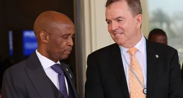 Peter Scott and Prince Maele Min
