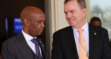 Peter Scott and Prince Maele Min