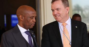 Peter Scott and Prince Maele Min