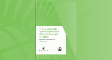 Cover image of The National Data Hub for Gender and Climate Information in Nigeria report