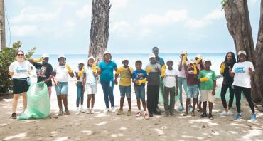 Barbados plastic Pollution clean up