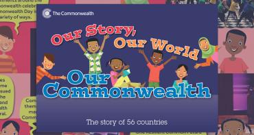 Cover image of the booklet, Our Story, Our World, Our Commonwealth