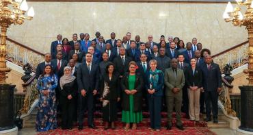 Family photo of ministers at the 26th Foreign Affairs Ministers Meeting