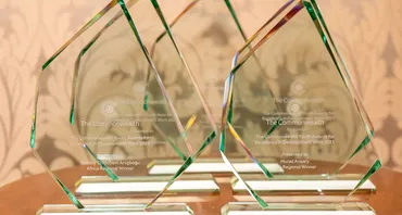2025 Commonwealth Youth Awards trophies