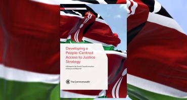 publication cover image, featuring the Kenyan flag