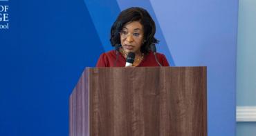 Commonwealth Secretary-General Shirley Botchwey speaking at the Commonwealth Investment Network Summit