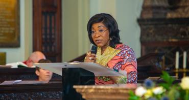 Commonwealth Secretary-General Shirley Botchwey at the 32nd 32nd Commemoration of the 1994 Genocide Against the Tutsi in Rwanda