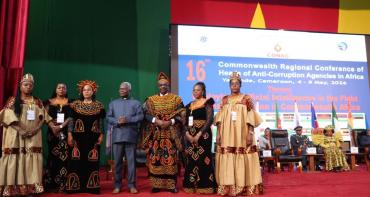 Group photo of speakers at the 16th Commonwealth Regional Conference of Heads of Anti-Corruption Agencies in Africa