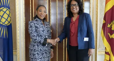 Prime Minister with Commonwealth Secretary-General