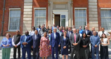 Family photo of attendees at the dialogue, Riding the Wave: Ocean-Climate from Mombasa to Antalya
