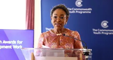 Commonwealth Secretary-General speaking at the 2026 Commonwealth Youth Awards ceremony
