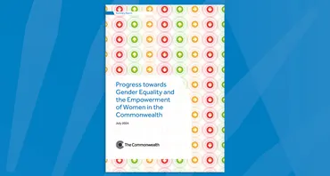 Cover image of the report, 'Progress towards Gender Equality and the Empowerment of Women in the Commonwealth'
