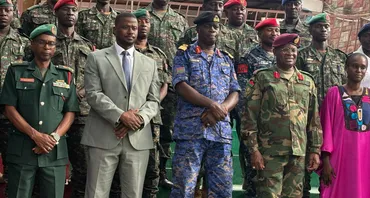 Group photo of members of The Gambia Armed Forces who participated in the training programme in Serekunda