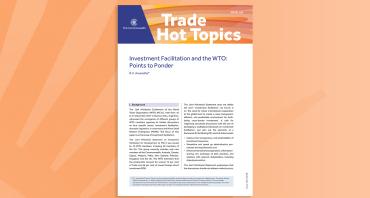Investment Facilitation and the WTO