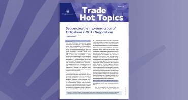 Sequencing the Implementation of Obligations in WTO Negotiations
