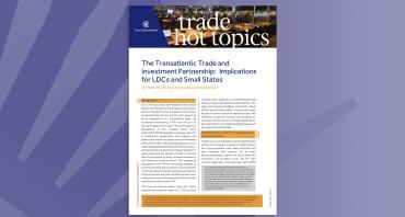 The Transatlantic Trade and Investment Partnership
