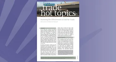 Assessing the Effectiveness of Aid for Trade