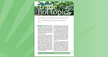 Fairtrade, the Windward Islands and The Changing EU Banana Regime