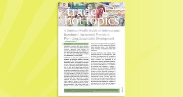 A Commonwealth Guide on International Investment Agreement Provisions Promoting Sustainable Development