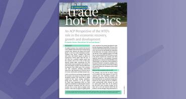 An ACP Perspective of the WTO's Role in the Economic Recovery, Growth and Development